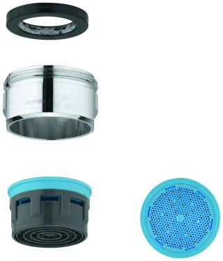 Grohe Mousseur 13929 Durchflussklasse A 15l/min bei 3 bar M24x1 chrom, 13929000 13929000