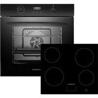 ASET7004400, Backofen-Set schwarz