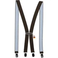 ZUKUNFTSENKEL Hosenträger Schmaler Hosenträger - Sicherer Halt Damen & Herren 2,5cm X-Form (Für Damen und Herren) 4 Starke Clips, Deutsche Herstellung, Elastisch