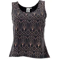 Guru-Shop T-Shirt Rückenfreies Tank Top, Goa Festivaltop - Modell 3 Festival, Ethno Style, Retro, alternative Bekleidung