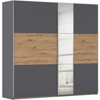 OTTO home Kleiderschrank Mehrzweckschrank Aktenschrank Möbel Mietswohnung TOPSELLER ASTANA (3 Ausstattungen BASIC/CLASSIC/PREMIUM (inkl. SOFT-CLOSE-FUNKTION) mit 3 Spiegelelementen, Metallgriffleisten alufarbig MADE IN GERMANY
