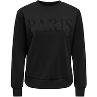 JDY Sweatshirt JDYPARIS L/S EMB SWEAT JRS NOOS Baumwollmischung, regular fit