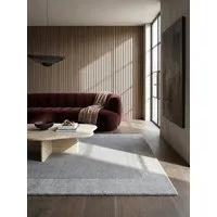 KADIMA DESIGN Wollteppich MOLE Esszimmerteppich Kurzflor Wolle 120x170 Grau Naturfaser, Rechteckig, Höhe: 12 mm, 100% Wolle, 8 mm Flor, 3000 g/m², Naturkautschuk-Rücken, rutschfest