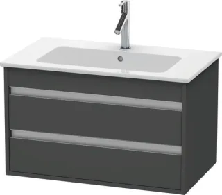 Duravit Ketho Waschtischunterbau wandhängend Graphit Matt 800x475x480 mm - KT642904949 KT642904949