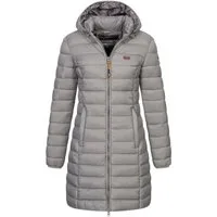 Geographical Norway Steppmantel Damen Herbst Jacke Steppjacke Outdoor leicht Kapuze Übergangsjacke