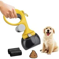 FELIXLEO Kneifzange Hundekotgreifer Tragbar Pooper Scooper mit Beutel Katzen Hunde, 1-tlg.
