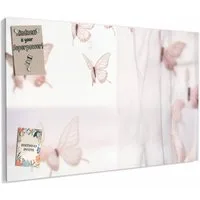 Primedeco Memoboard Metall Schmetterlinge Vorhangsins – beschreibbar & magnetisch, (Inklusive Stift, Magnete und Montagematerial, 1-tlg., 9 verschiedene Größen), Magnetisch und Beschreibbar
