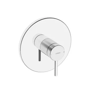 Hansa Hansabluebox designo Fertigmontageset 81109583 Rosette rund, Unterputz-Brause-Einhebelmischer, chrom