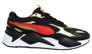 Puma RS-X3 CNY schwarzer rotes Gold Low-up-Herren-Trainer 373178 02
