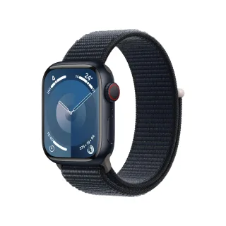 Apple Watch Series 9 [GPS + Cellular inkl. Sport Loop mitternacht] 41mm Aluminiumgehäuse mitternacht