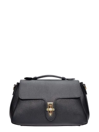 Roberta M Schwarz Rindsledertasche