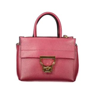 Lila Lederhandtasche