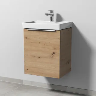 Sanipa 3way Waschtischunterbau zu Villeroy & Boch Avento Waschtisch mit 1 Tür, Eiche Natural-Touch UM61885