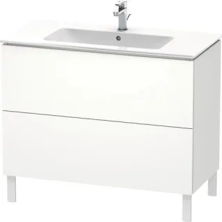 Duravit L-Cube Waschtischunterbau bodenstehend Weiß Supermatt 1020x481x704 mm - LC662708484 LC662708484