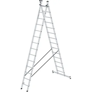 Munk Sprossen-Mehrzweckleiter 2-teilig mit nivello®-Traverse - 031228