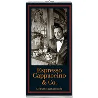 ars vivendi Wandkalender Geburtstagskalender Espresso, Cappuccino & Co.