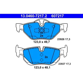 ATE Bremsbel?ge hinten BMW 1 3 X1