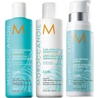 moroccanoil Haarpflege-Set Curl Trio für geschmeidige & definierte Locken, 3-tlg., geschmeidige Locken mit mehr Sprungkraft
