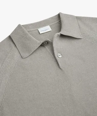 Profuomo - POLO LS GREY Grau - Gr. - L