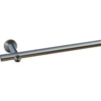 indeko Gardinenstange Linz, Ø 20 mm, 1-läufig, Wunschmaßlänge, mit Bohren, verschraubt, Stahl, Komplett-Set inkl. Montagematerial
