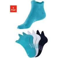 Bench. Sneakersocken (Packung, 6-Paar) mit feiner Mesh Konstruktion und Mittelfußgummi