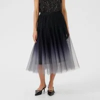 Cream A-Linien-Rock CRGlittery Mesh Skirt