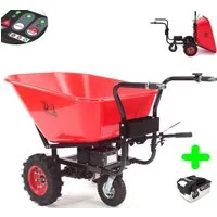 Apex Motorschubkarre Elektrische Schubkarre 240L Dreirad Akku 18,5V Schubkarre Dumper 55965, 1-tlg.