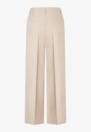 MORE & MORE - Weite Businesshose sand - Gr. - 38