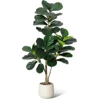 Kunstbaum Künstlicher Geigenblatt-Feigenbaum, Kunstpflanzen,künstlicher Baum, GarveeMore, Höhe 120 cm
