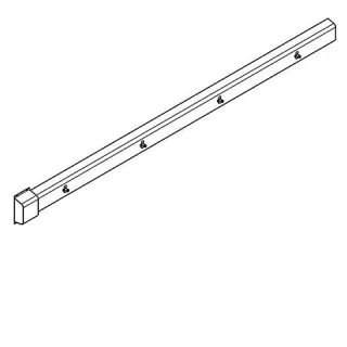 KWC Aquarotter Armatureneinheit, Edst., W.-Mont., 4 Waschplätze, 2840 mm, Wasser hi. li, 2030071791 2030071791