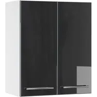 Vicco Hängeschrank Fame-Line, Anthrazit Hochglanz/Weiß, 60 cm (1-St)