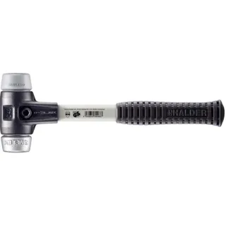 HALDER SIMPLEX - Schonhammer mit verstärktem Tempergussgehäuse und Fiberglasstiel, TPE-mid - 3739.040