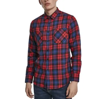 Urban Classics - FLANELL Karo Holzfäller Hemd