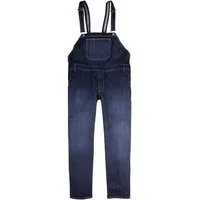 ABRAXAS Bequeme Jeans Übergröße Abraxas Jeans-Latzhose blue stonewash