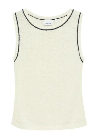 comma - Strickpullunder beige - Gr. - 42