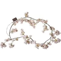 STAR TRADING LED-Lichterkette CherryFlower, LED Blumengirlande,Cherry Flower, Batterie & Timer, rosa, 180cm
