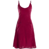 Vishes Sommerkleid Damen Trägerkleid Baumwolle mit Taschen A-Linie Alternative Mode, Boho, Hippie, Ethno, Festival
