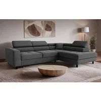 OTTO home Ecksofa AADEN Schlafsofa 254 cm - OTTO. Verlässliche Qualität., mit Bettfunktion, Bettkasten, Kopfstützen, rechts/links bestellbar