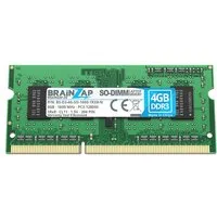 BRAINZAP 4GB RAM PC3-12800S-11 SO-DIMM Laptop-Arbeitsspeicher (1600 MHz, CL11, 1Rx8, Non-ECC, Unbuffered, für Notebooks - Intel und)