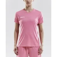Craft Trainingsshirt (Trikot) Squad Solid (lockerer Schnitt, schnelltrocknend) pink Damen