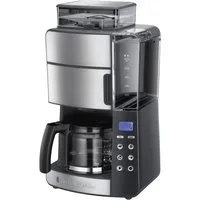 RUSSELL HOBBS Kaffeemaschine mit Mahlwerk Grind & Brew 25610-56, 1,25l Kaffeekanne, Papierfilter 1x4, 1,25l Glaskanne, 1 bis 10 Tassen, Digitaler Timer, Mahlgradeinstellung