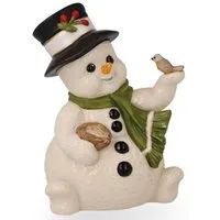 Goebel Dekofigur Schneemann - Ein kuscheliges Plätzchen (1 St), 8 x 7 x 11 cm