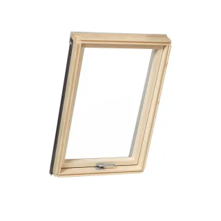 Dachfenster 55 x 98 cm, Holz, Kiefer, Farbe außen Anthrazit, Schwingflügel, Profil Slim Pine, 2-fach Verglasung, individuell konfigurierbar