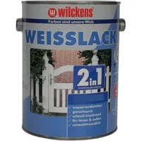 Wilckens Farben Weißlack 2in1 Weisslack 2,5 Liter Glänzend