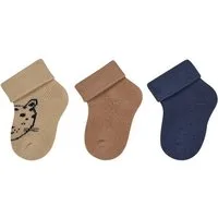 Sterntaler® Feinsöckchen Erstlingssocken 3er-Pack Tiger (3-Paar, 3er-Pack) Erstlingssocken 3erPack, Umschlag, Innenfrottee, hoher Baumwollanteil
