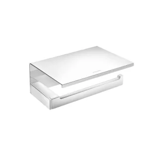 Cosmic Bath Life Papierhalter mit Deckel 12x12x6 cm, chrom, 2290156 WJC229A0056001