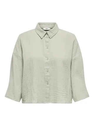 JDY - JDYTHEIS LIFE 3/4 CROP SHIRT WVN NOOS Desert Sage - Gr. - L