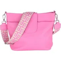 MIRROSI Umhängetasche Damen, Crossbody Bag, Echtleder Made in Italy (1 Tasche mit 1 oder 2 Gurte), verstellbaren Schulterriemen), 30x24,50x9cm (BXHXT) viel Stauraum