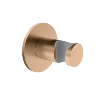 Herzbach Design iX PVD Wandhalter 21.994100.1.39 Copper Steel, Rosette d= 70mm