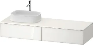 Duravit Zencha Konsolenwaschtischunterbau wandhängend Weiß n/a & Supermatt 1600x550x281 mm - ZE4814L ZE4814L64840000